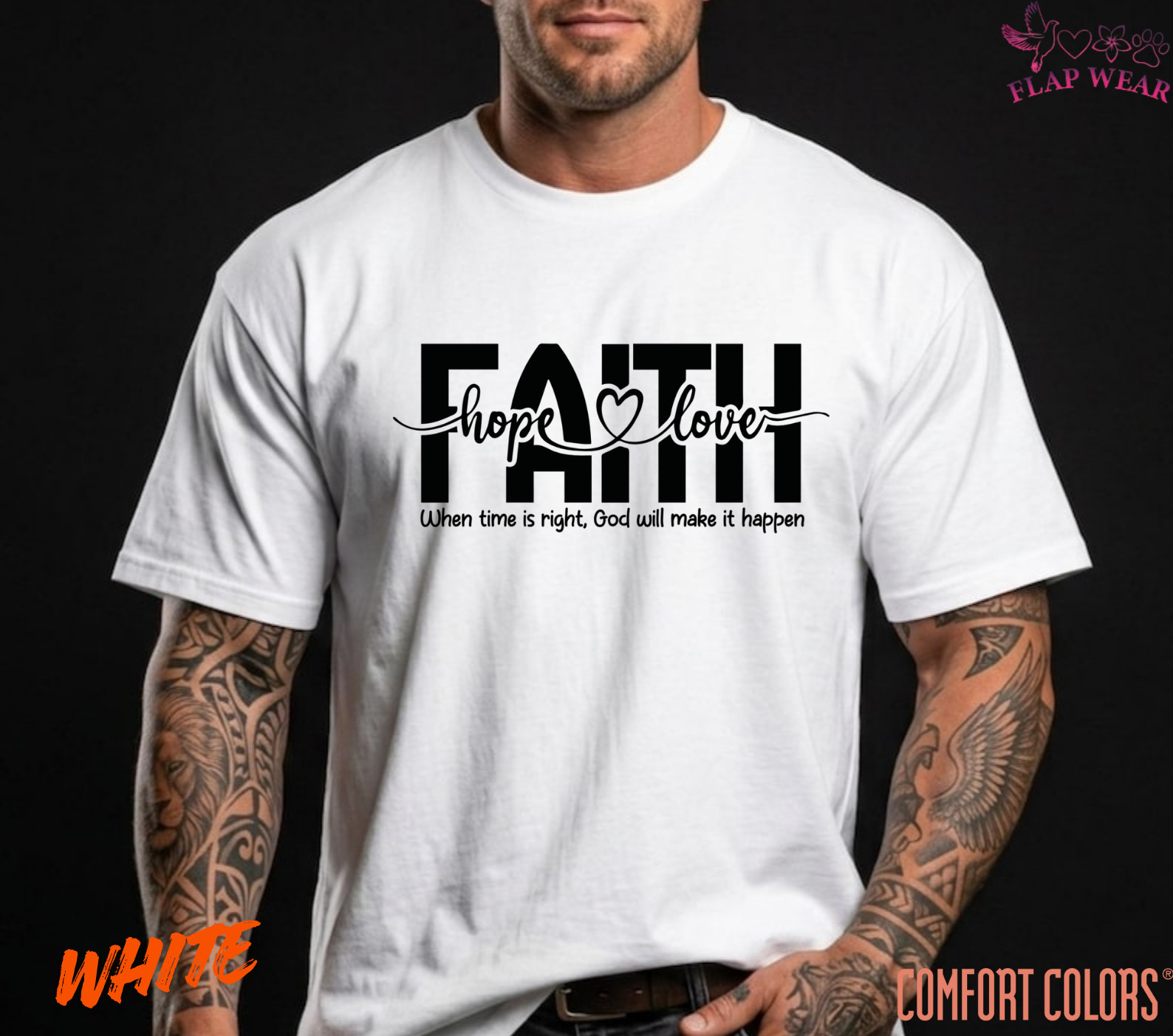 Unisex Faith Hope Love T-Shirt, Men T shirt,Women T shirt Gift ReligionTop