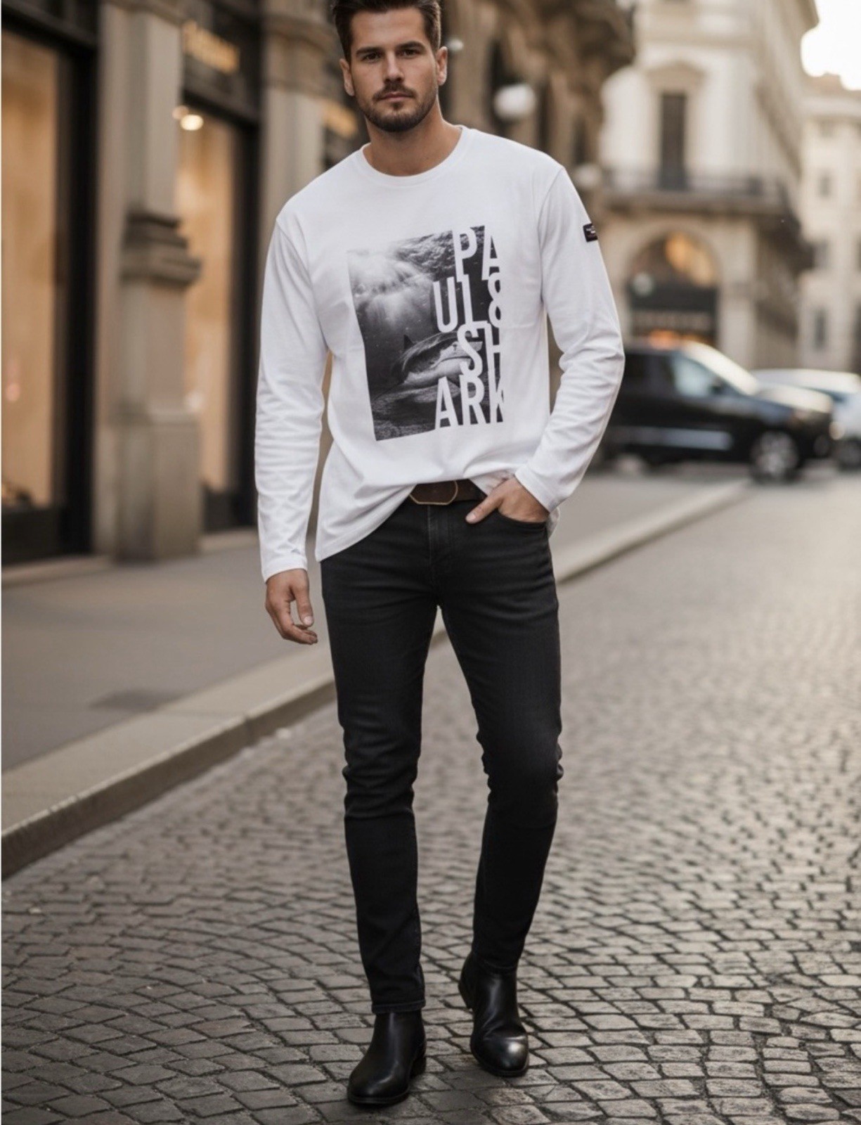 paul shark T-Shirt Long Sleeve Made in Italy