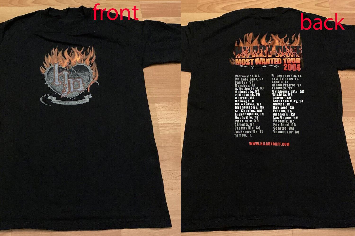 2004 Rare VTG Hilary Duff Most Wanted Tour Concert T-Shirt S To 4XL 3A700