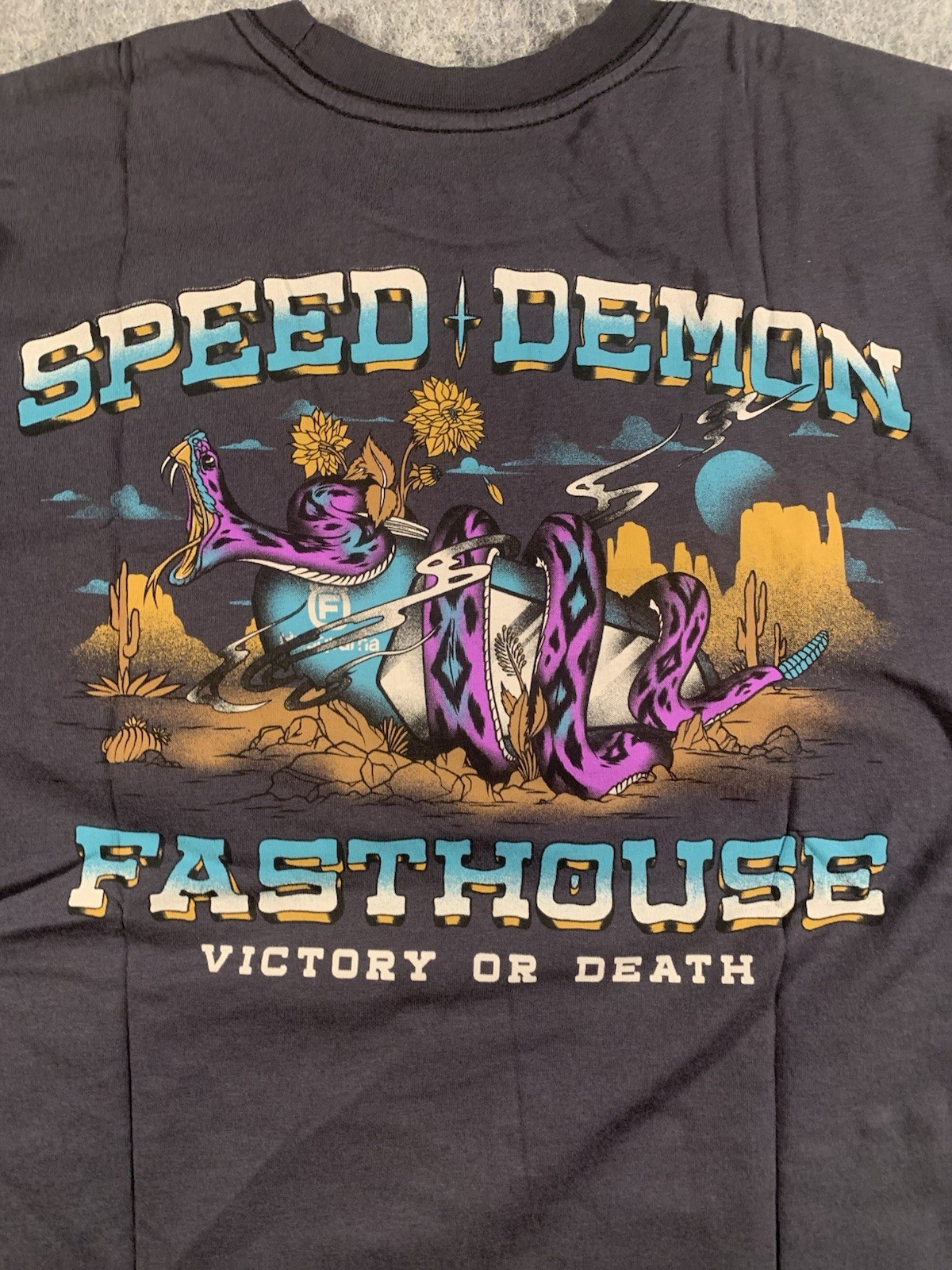 NWT Fasthouse Treader T-Shirt “Speed Demon Victory Or Death” BRAND NEW