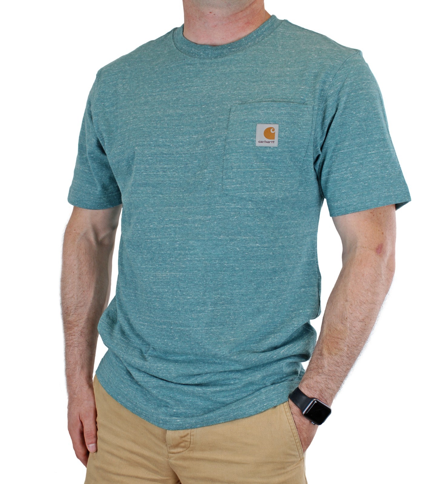 Carhartt Men’s T-Shirt, Heavyweight Loose Fit Short Sleeve Crew Neck Pocket Tee