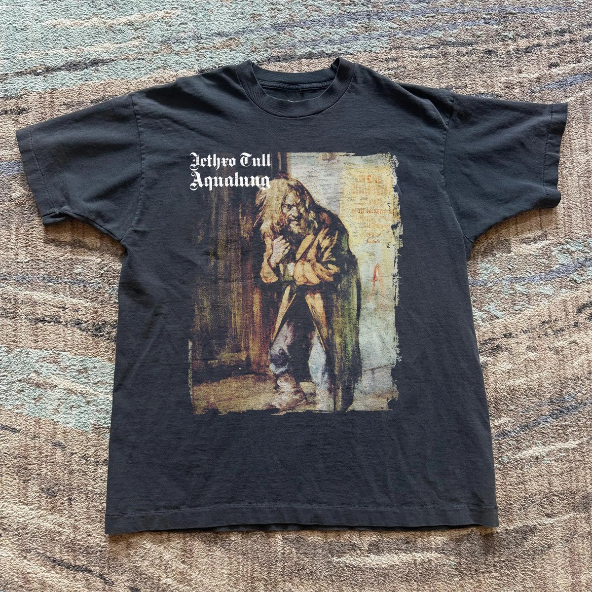 Jethro Tull Aqualung Classic Rock Album Graphic T-Shirt Black S-5XL