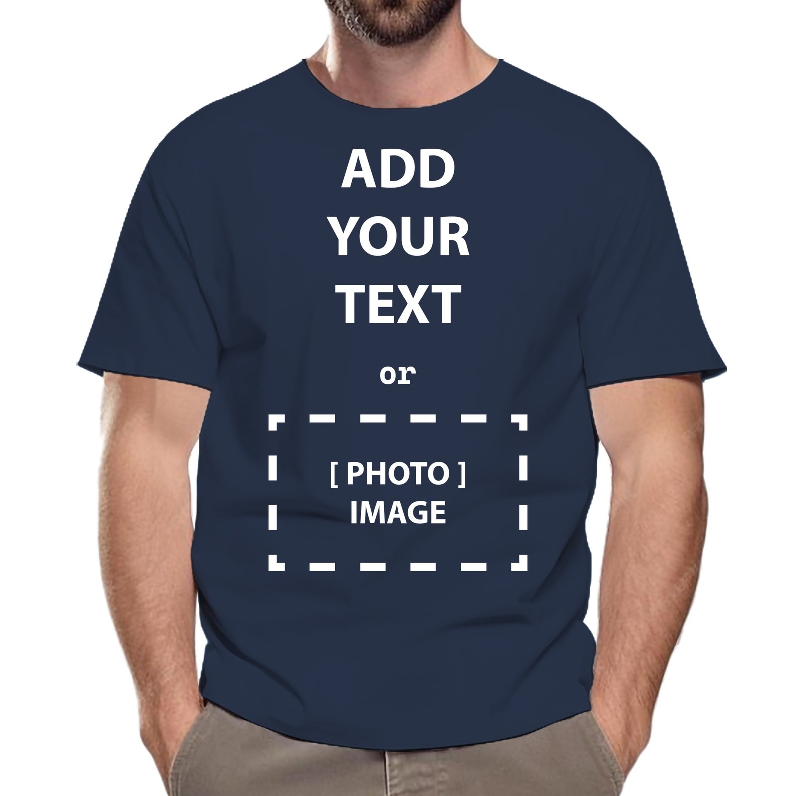 Custom Designed Crewneck T-Shirt | Personalized Shirt for Men Or Women