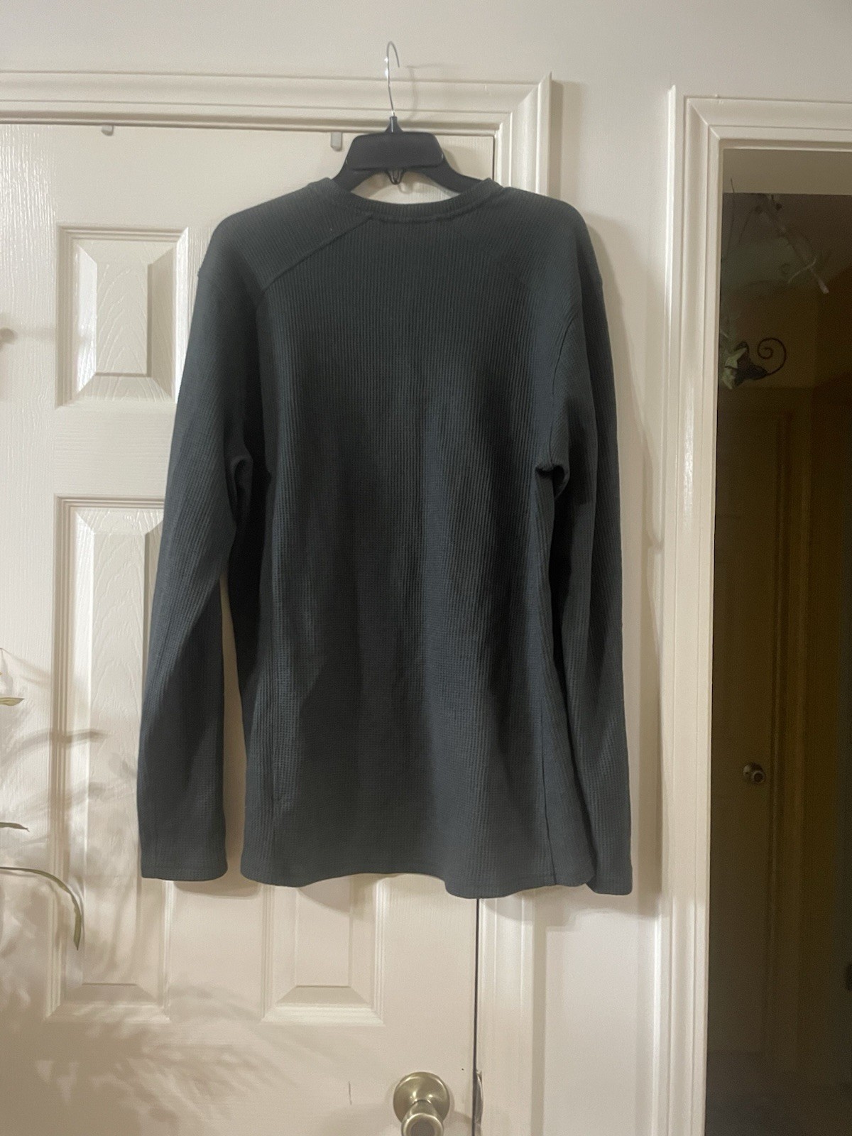 Kuhl Enticer Henley Men’s XL Green Long Sleeve Stretch Outdoor Ribbed Shirt 7386