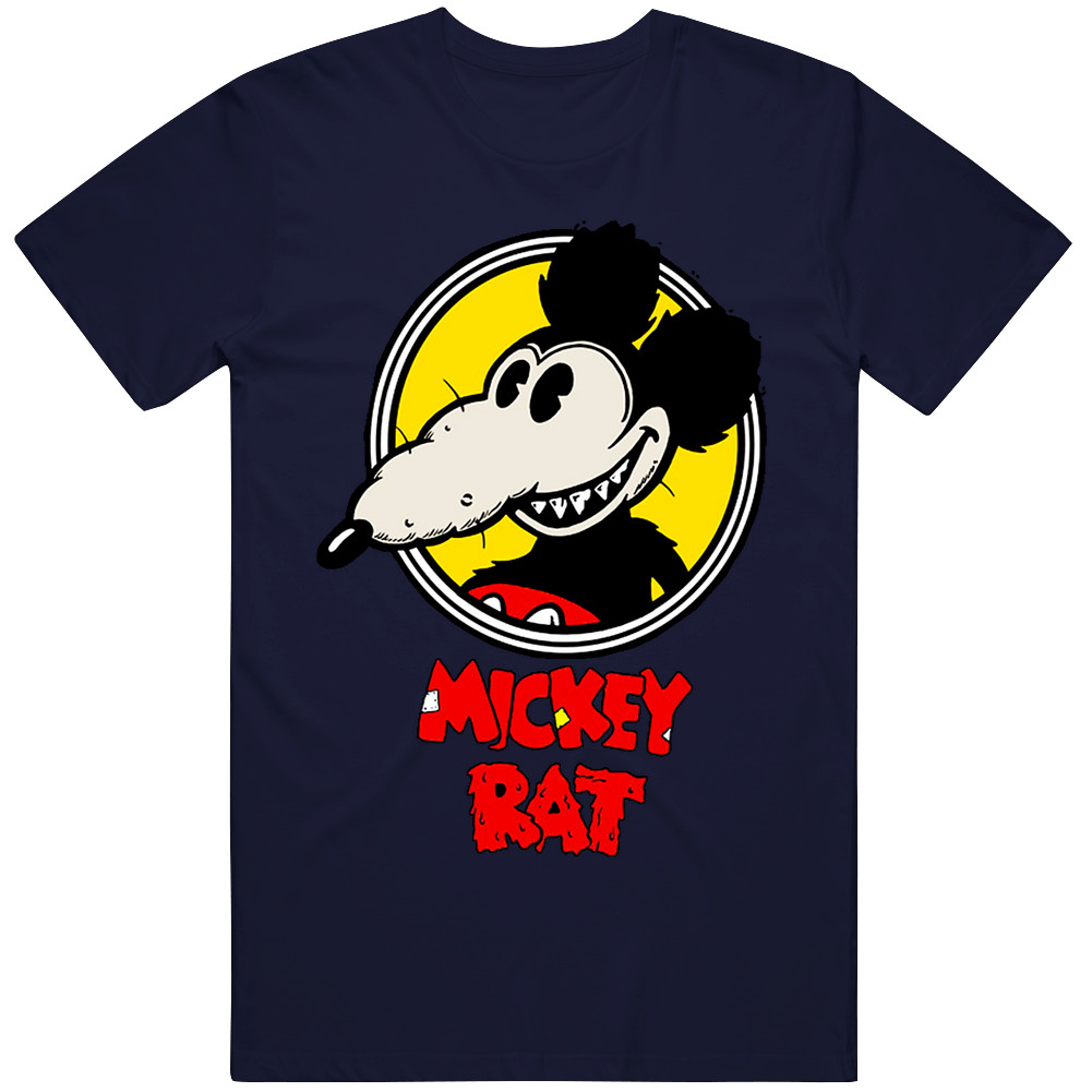 Mickey Rat Cartoon Retro T Shirt Tee 100% Ring Spun Cotton Tee Gift New