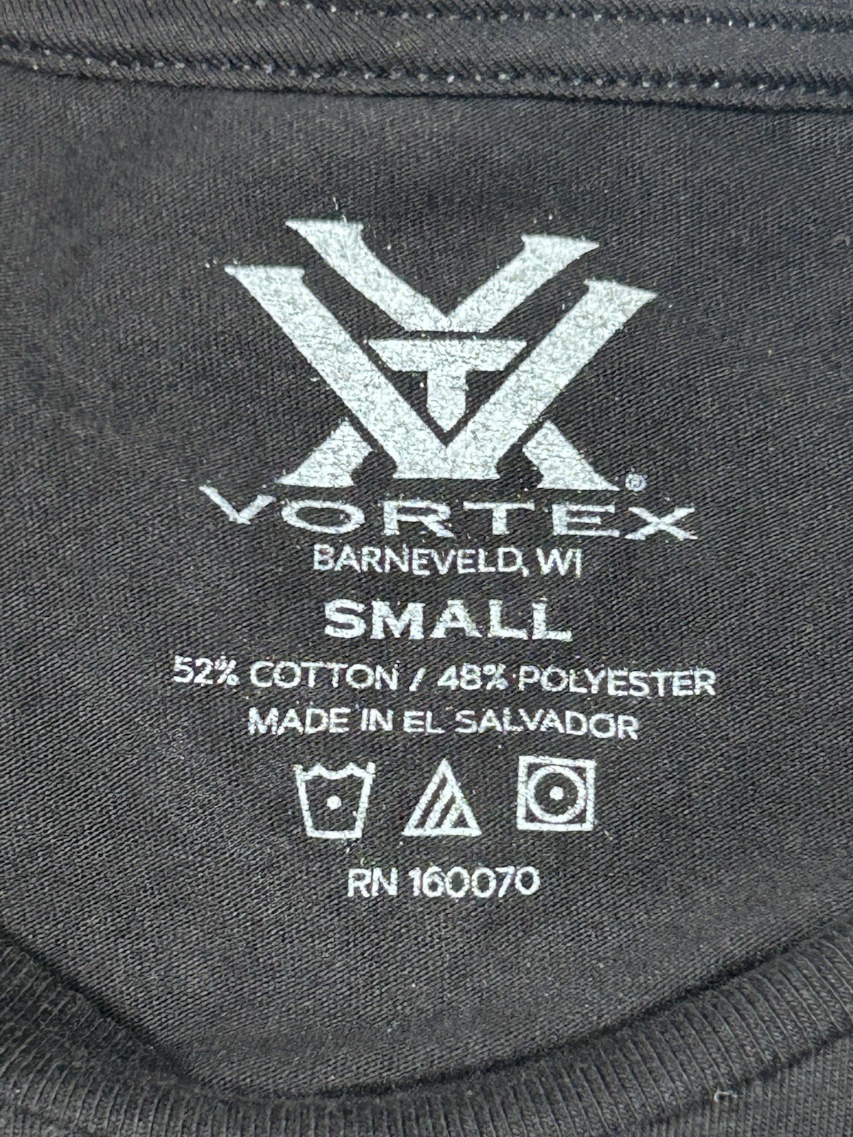 Vortex Optics Men’s Short Sleeve T-Shirt Stars and Stripes, Black , Size Small