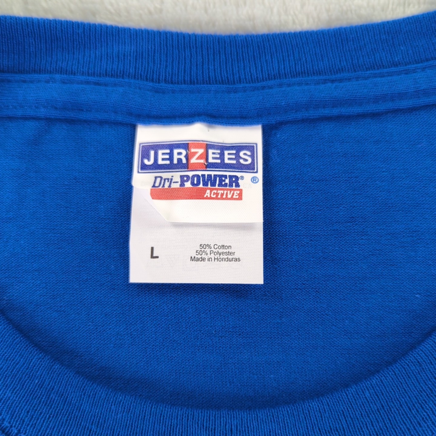 The University of Tulsa T Shirt Jerzees Dri-Power Blue Short Sleeve Men Large