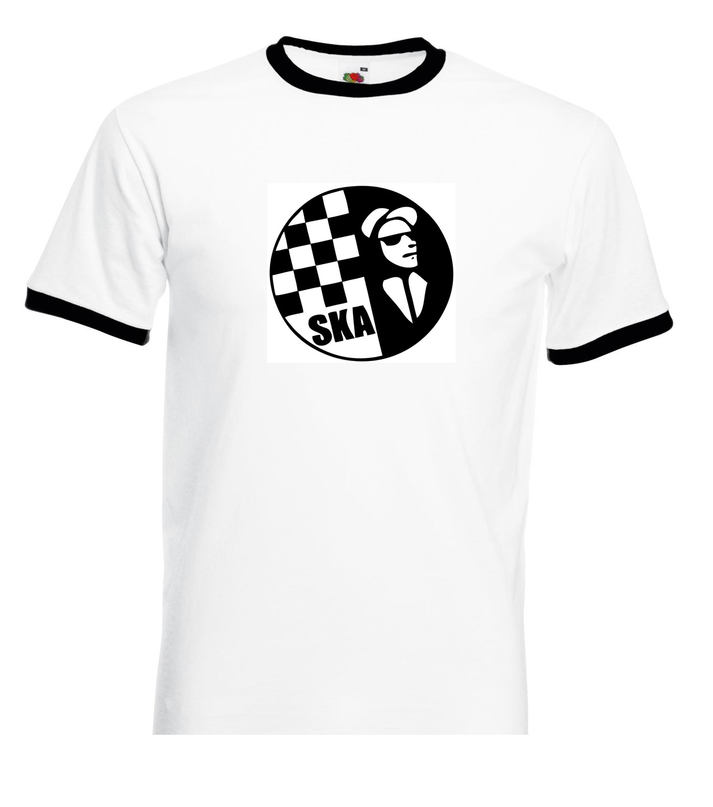 SKA T Shirt – Ringer 2Tone Reggae Mods Rude Boy Tee