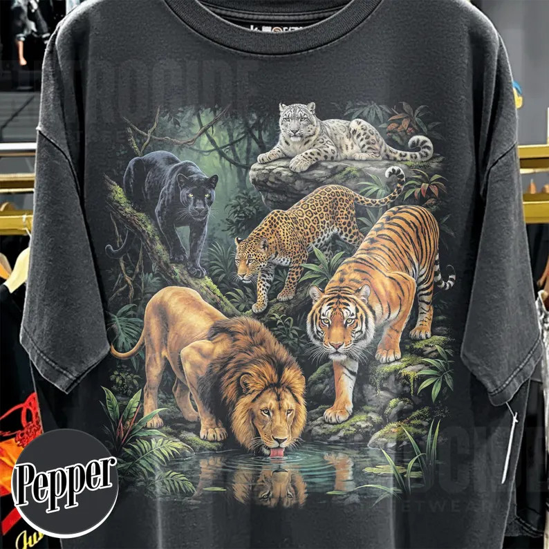 Vintage Amazonas Rainforest Animal Comfort Tee Shirt Soft Nature Wildlife Gift