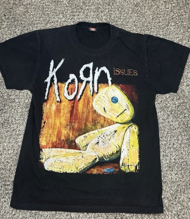 Korn Issues Shirt Tour 90s 00s Band Tee Rock Metal band t-shirt QT4801
