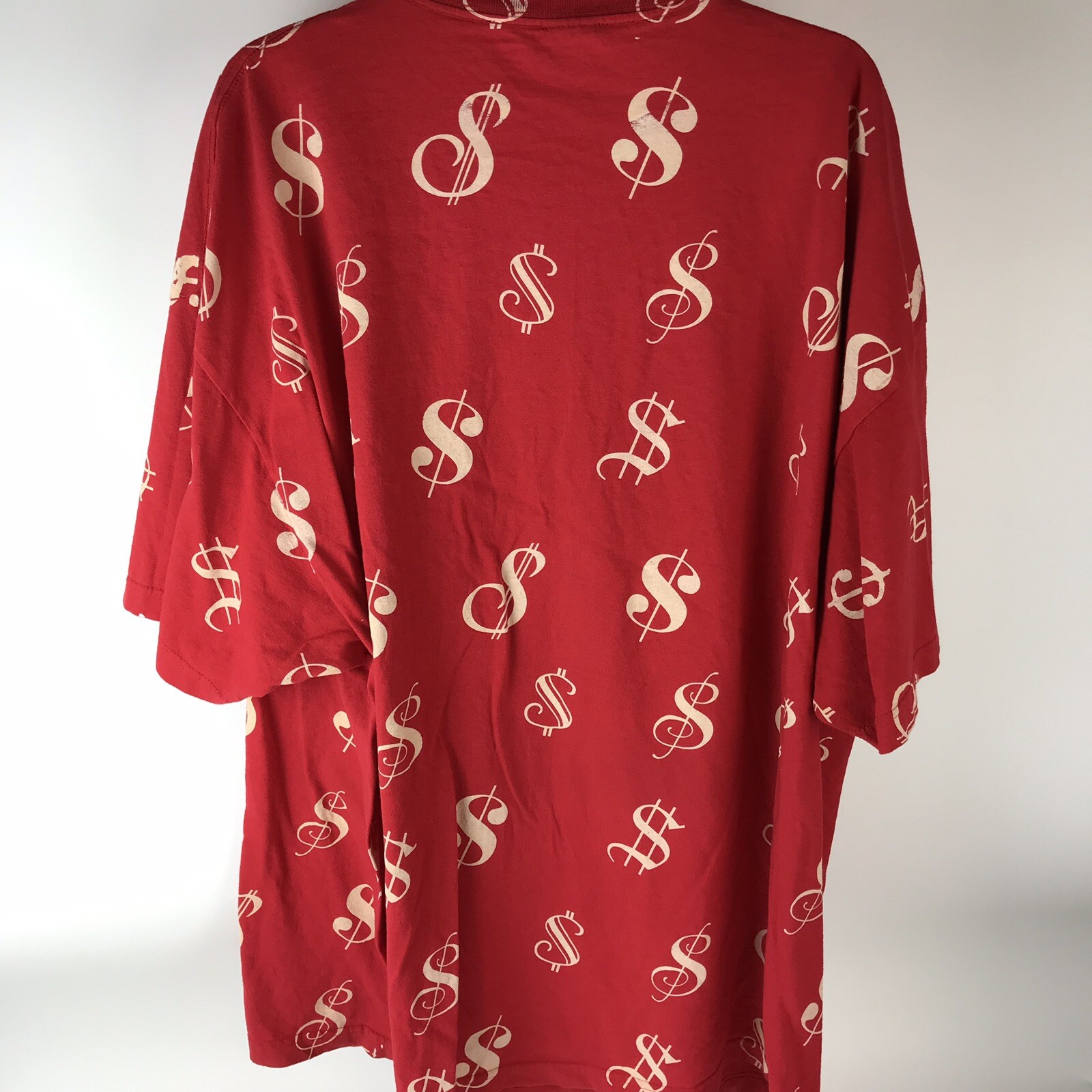 Vtg Hollywood Cartel Men’s Dollar Signs Red T-Shirt 4XL Streetwear hip-hop USA