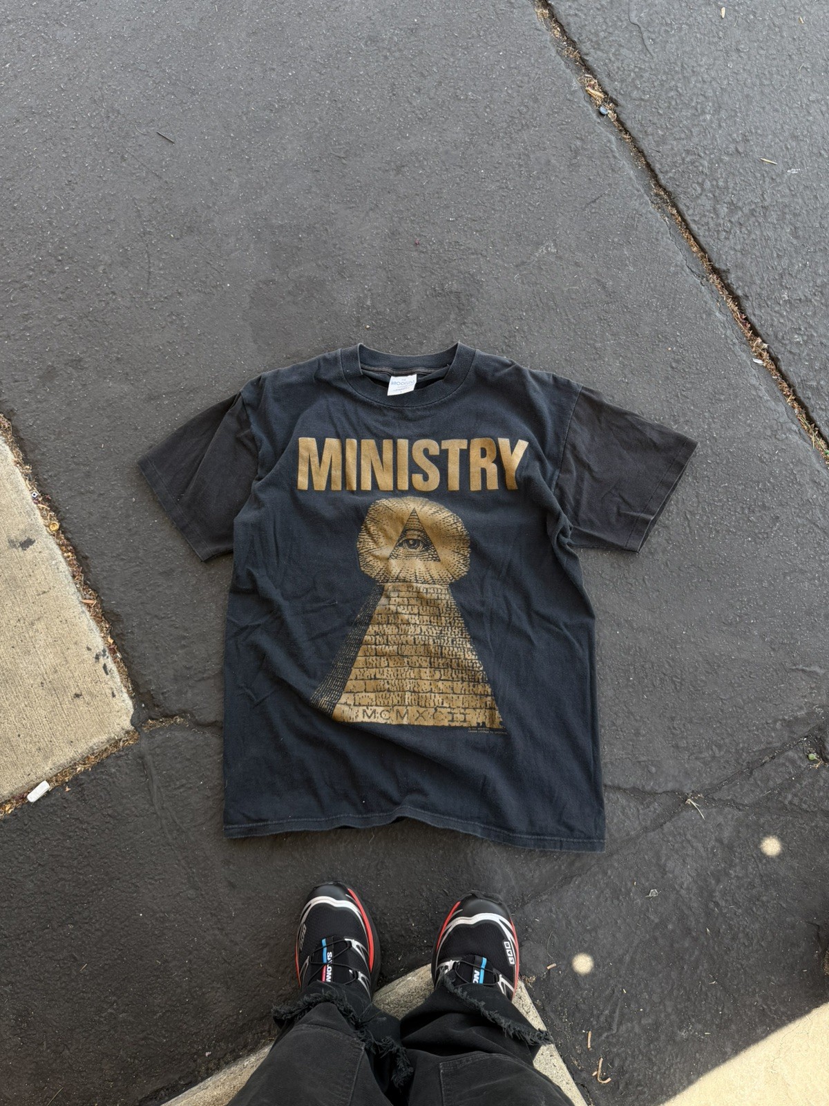 Vintage Ministry Psalm 69 1991 single stitch T-Shirt Sz Large Goth Industrial