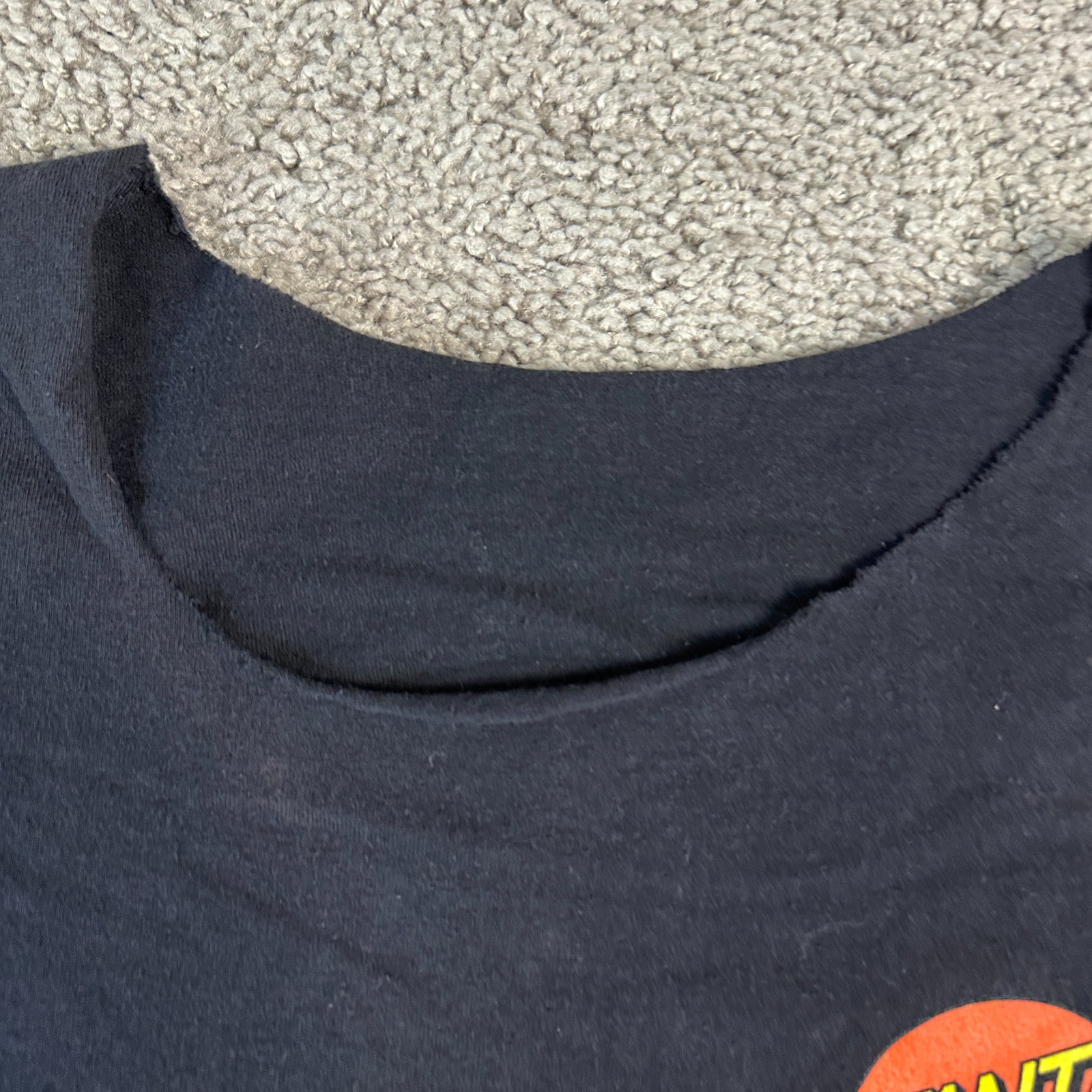 Santa Cruz Skateboards Shirt Mens Small Black Spongebob Patrick Skater READ