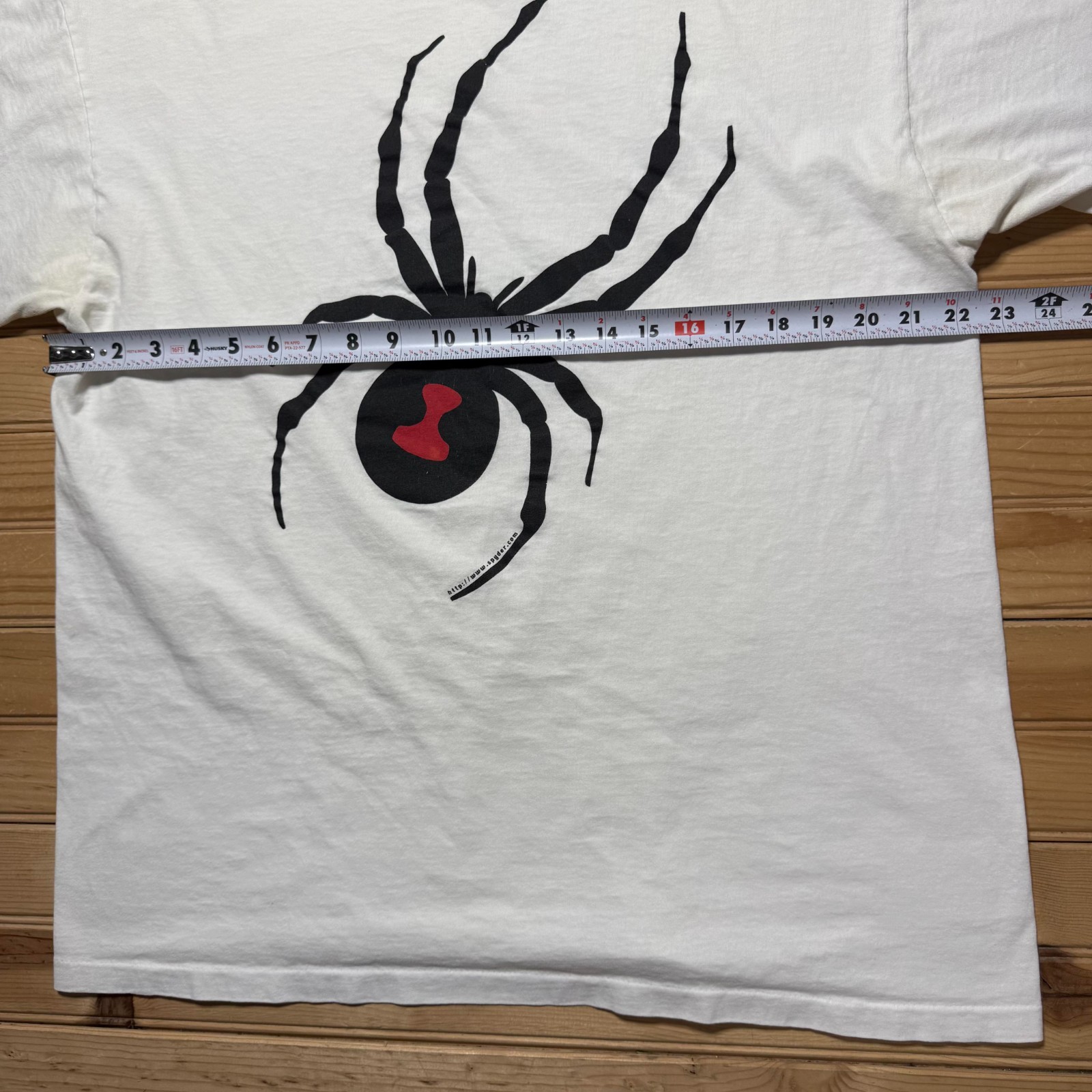 Vintage 90s Spyder Competition for the Elements Black Widow Graphic Shirt Large