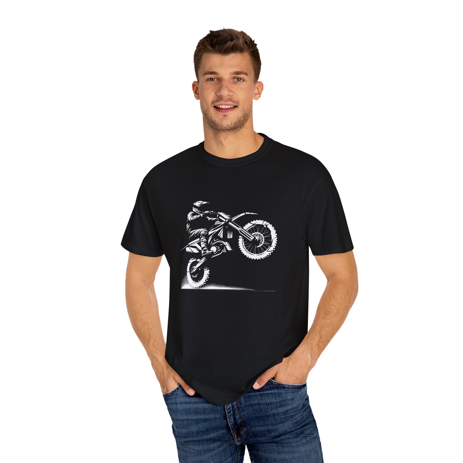 Dirt Bike Stunts T-Shirt, Motocross Tee, , Biker Apparel [3005]
