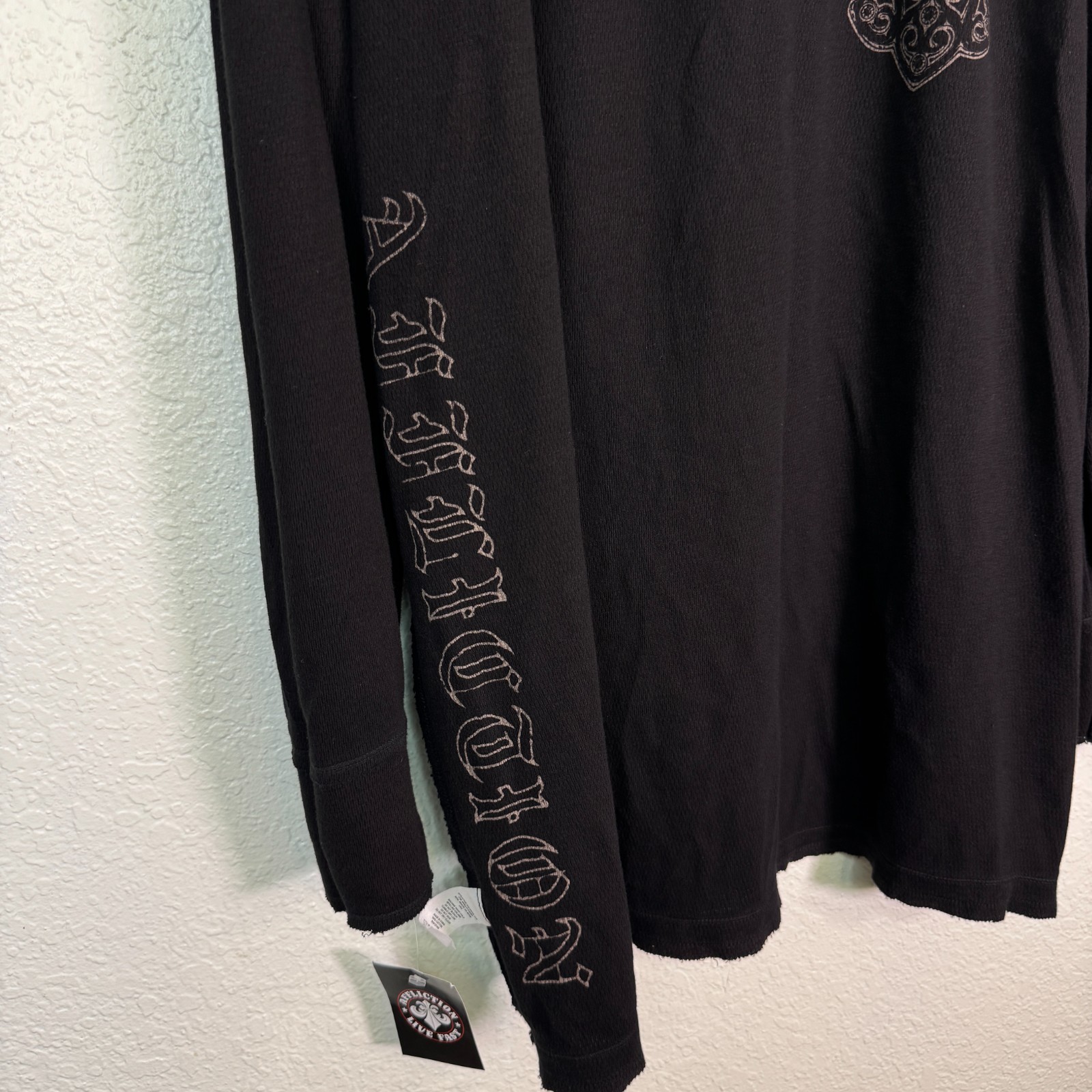 Affliction Thermal Shirt Mens 4X Dakota Hills Reversible Tee Live Fast Y2K NEW
