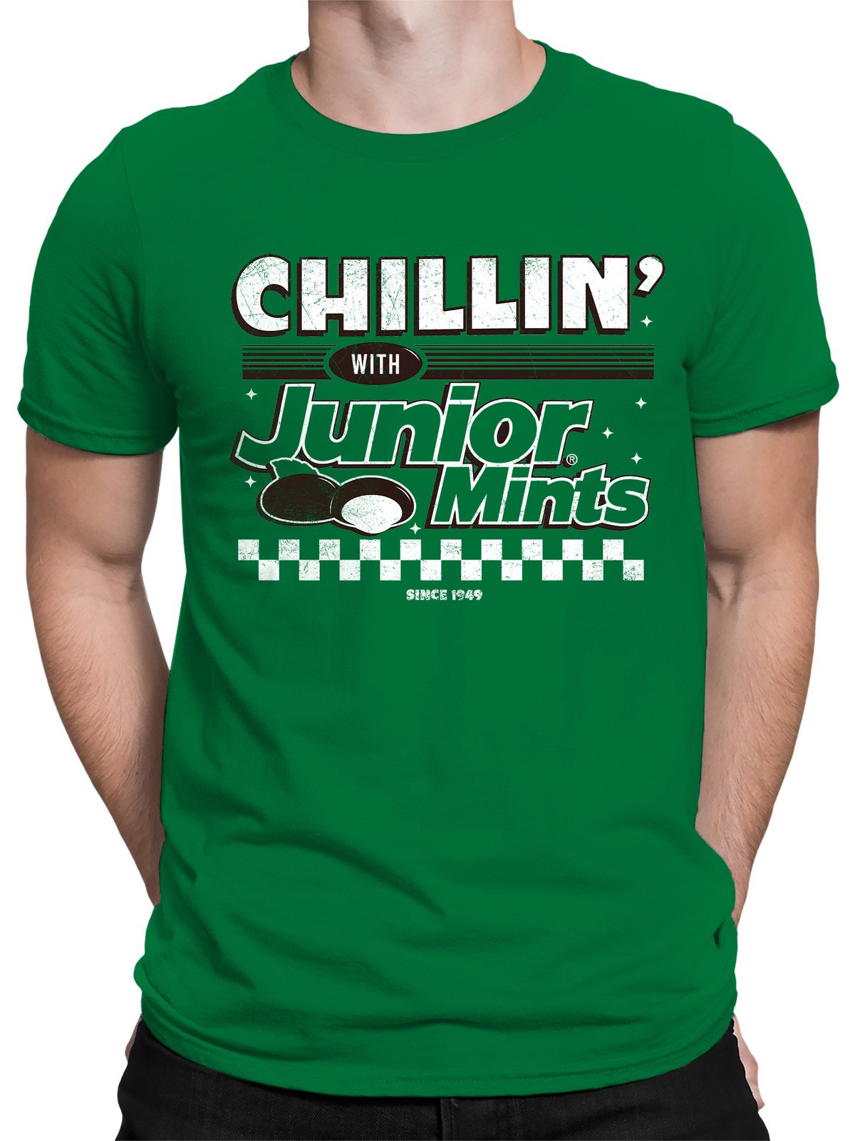 Officially Licensed Junior Mints Retro Chillin’ Mints Men’s T-shirt