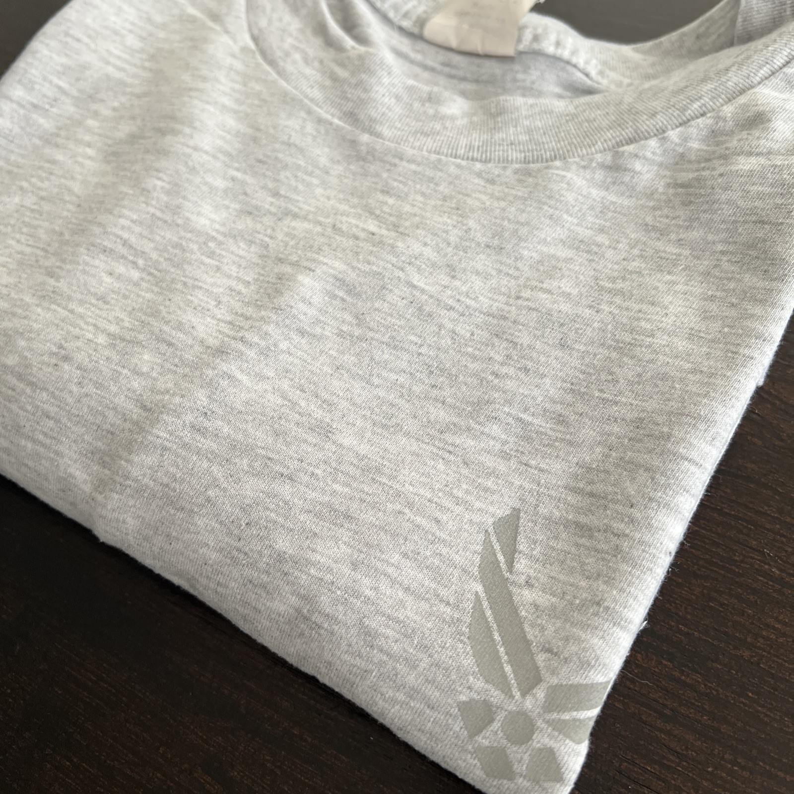 Vintage U. S. Air Force Logo 2-Sided Print Heather Gray T-Shirt Men’s Large