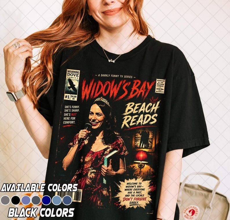 Widow’s Bay Beach Reads Shirt, Horror TV Series Tee, Comic Cover Graphic Tee