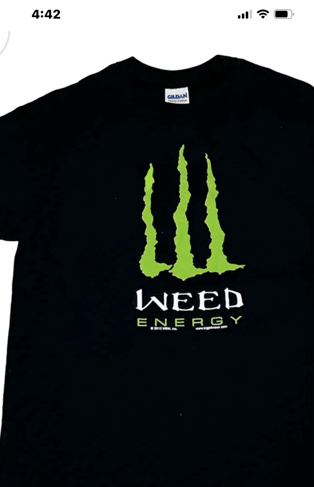 Weed energy T-shirt new size 2 XL
