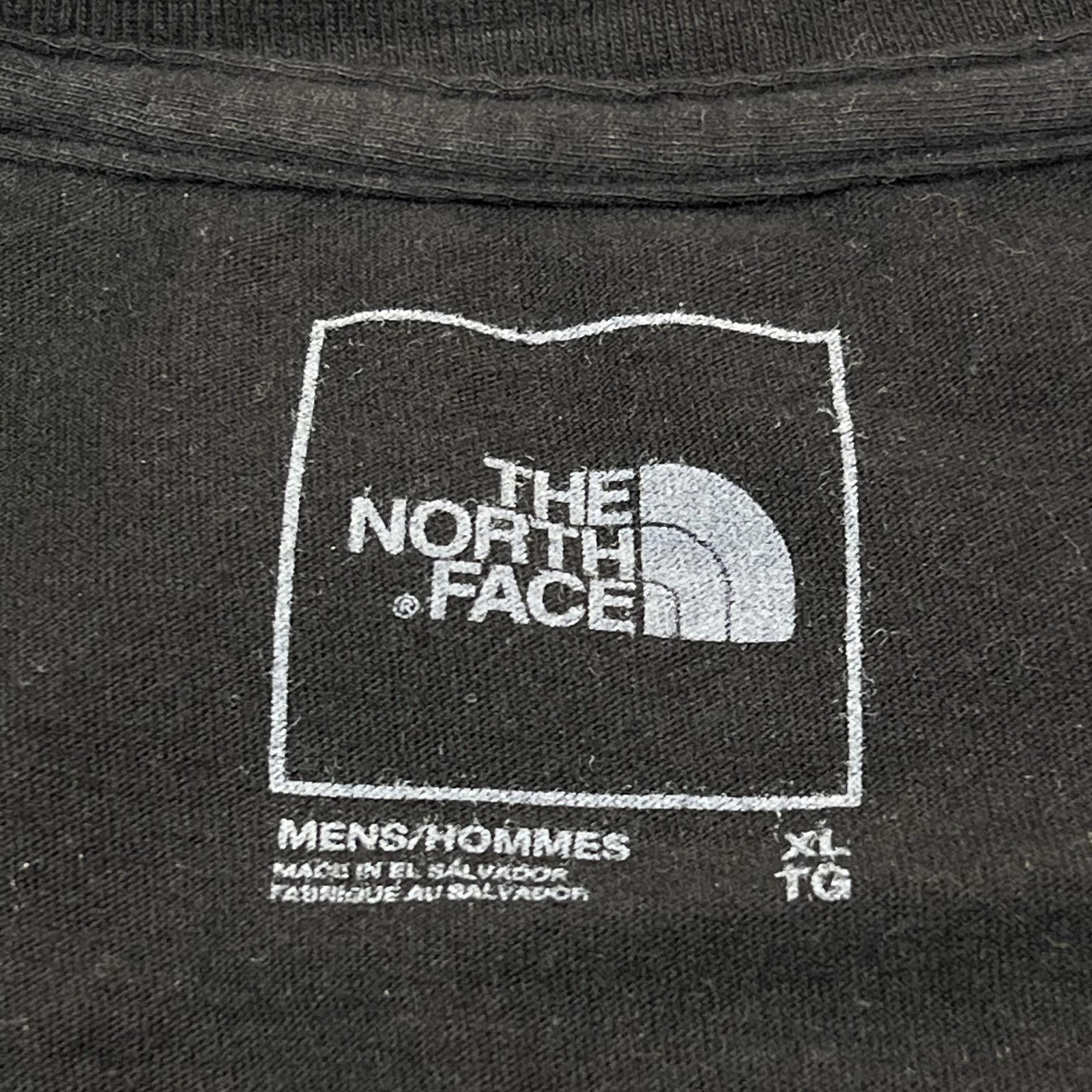 The North Face Shirt Mens XL Black Never Stop Exploring Logo Back Graphic Tee