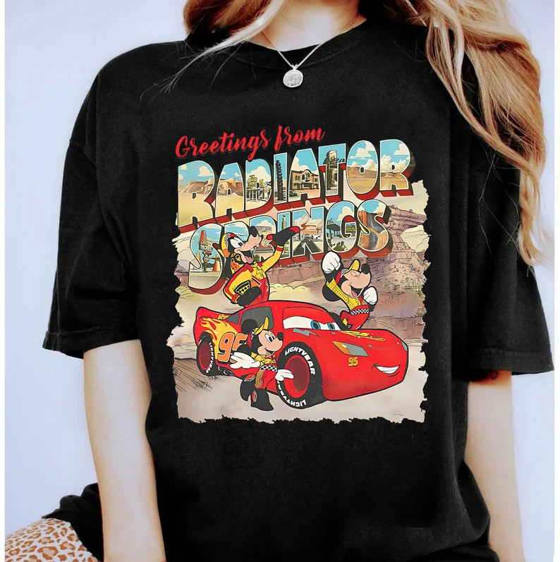Disney Pixar Cars Movie Shirt, Funny Mickey And Friends And Lighting Shirt