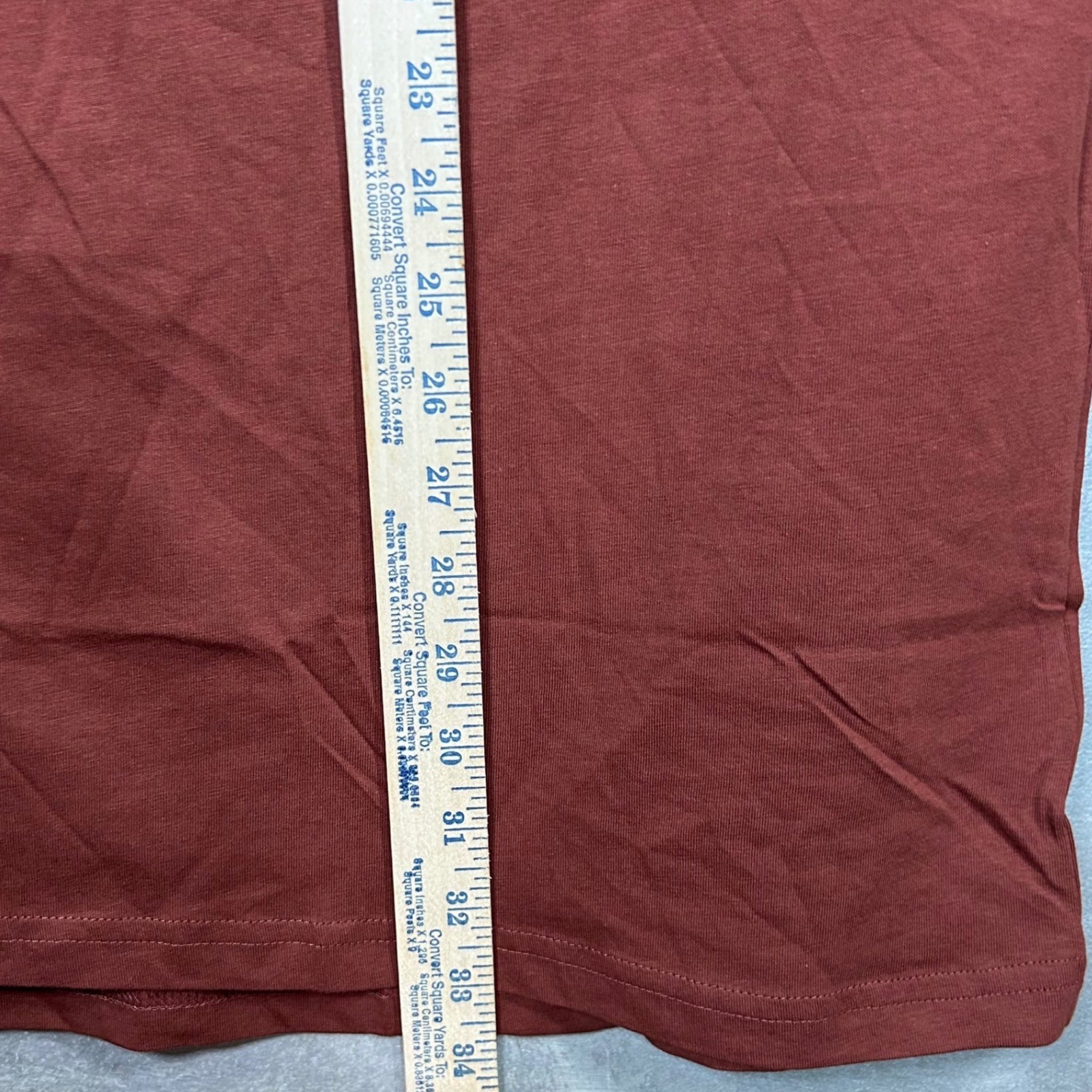 Johnny Bigg Mens Essential Longline Scoop Tee T-Shirt Sienna XL NWT