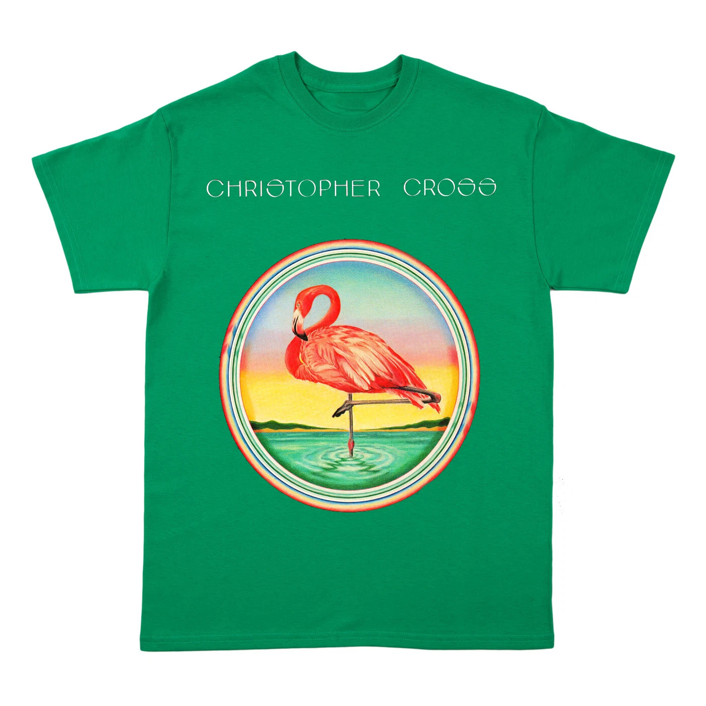 Christopher Cross Band Album Heavy Cotton Green T Shirt S-5XL BT455