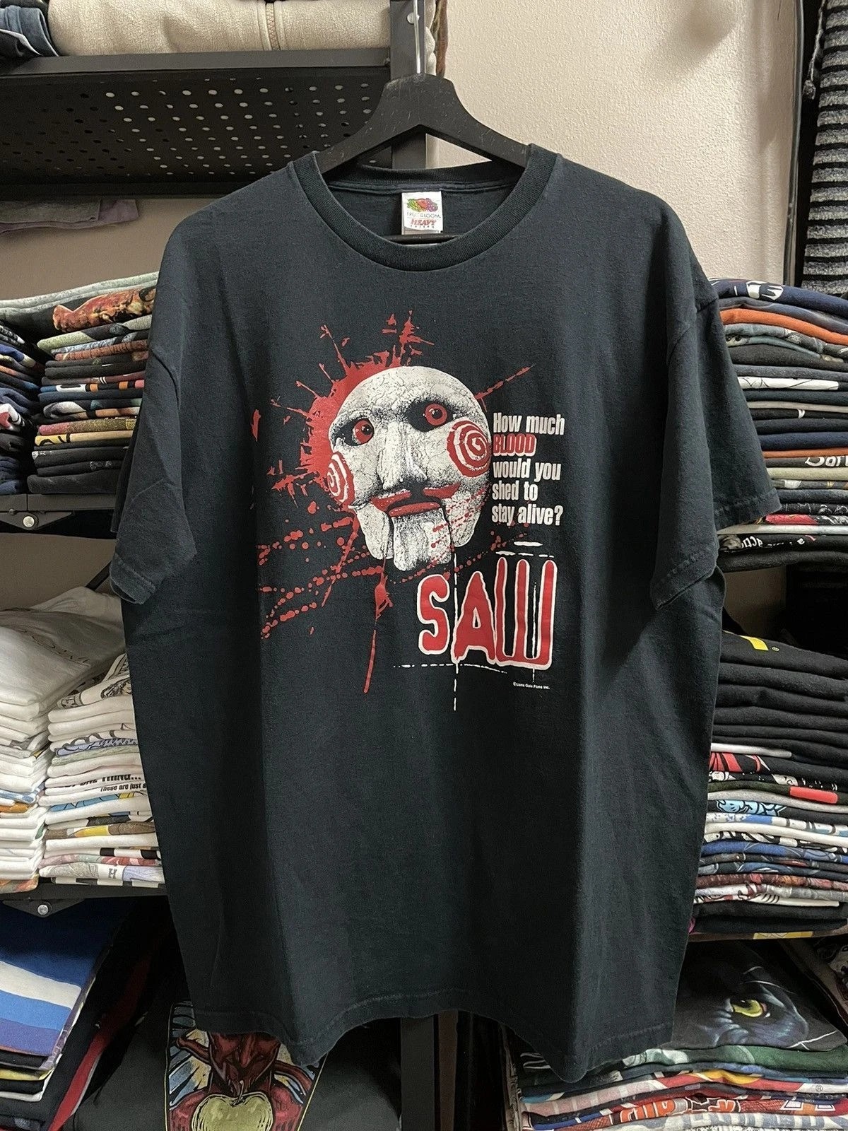 90s SAW Horror Film 2004 Classic Style Black Unisex T shirt Reprint KH15791