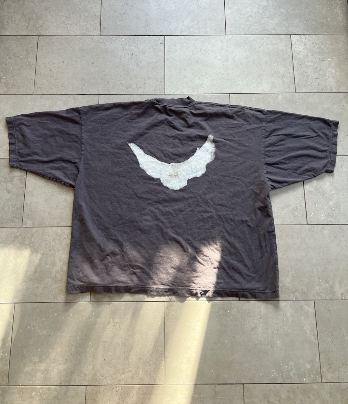 YEEZY Gap Balenciaga Dove Heavyweight Oversized Kanye West Dark Grey Shirt XXL
