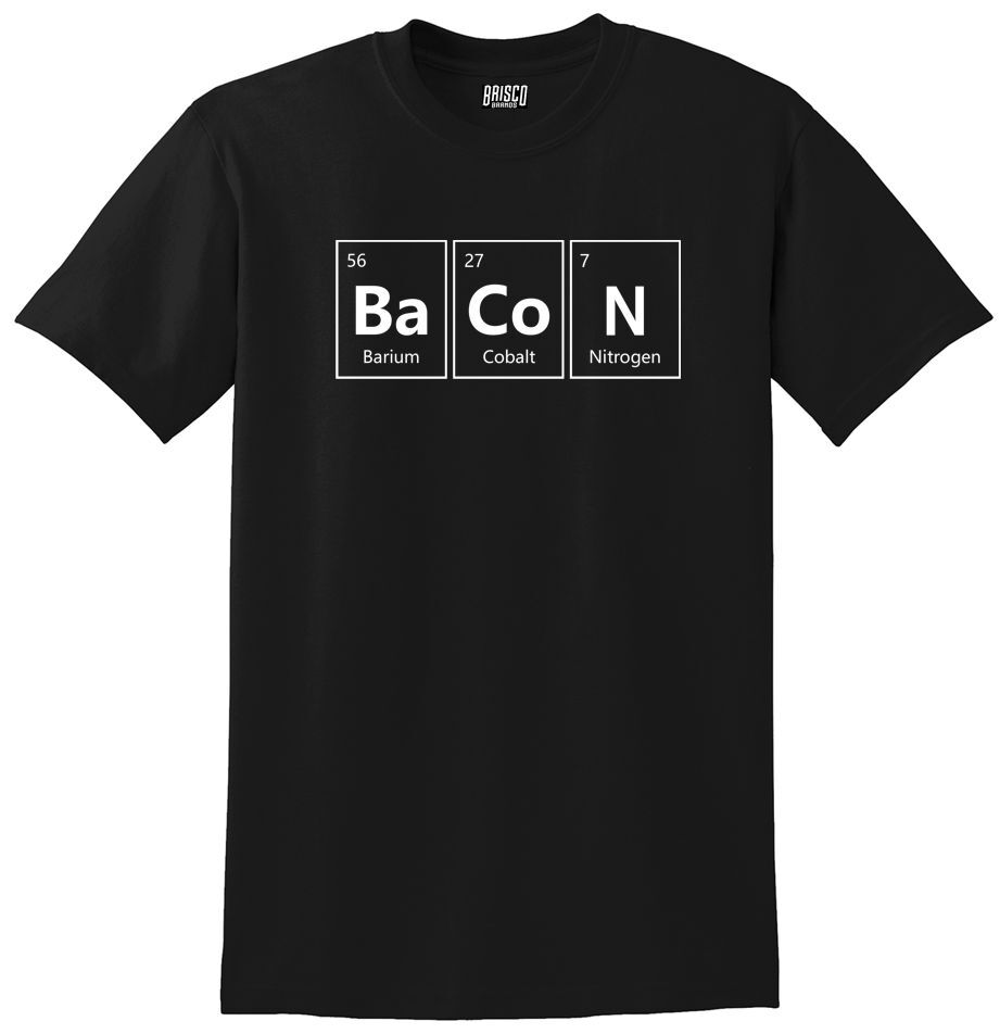 ELEMENTS OF BACON 60/40 Value Weight Printed Tee Shirt Regular and Big Sizes