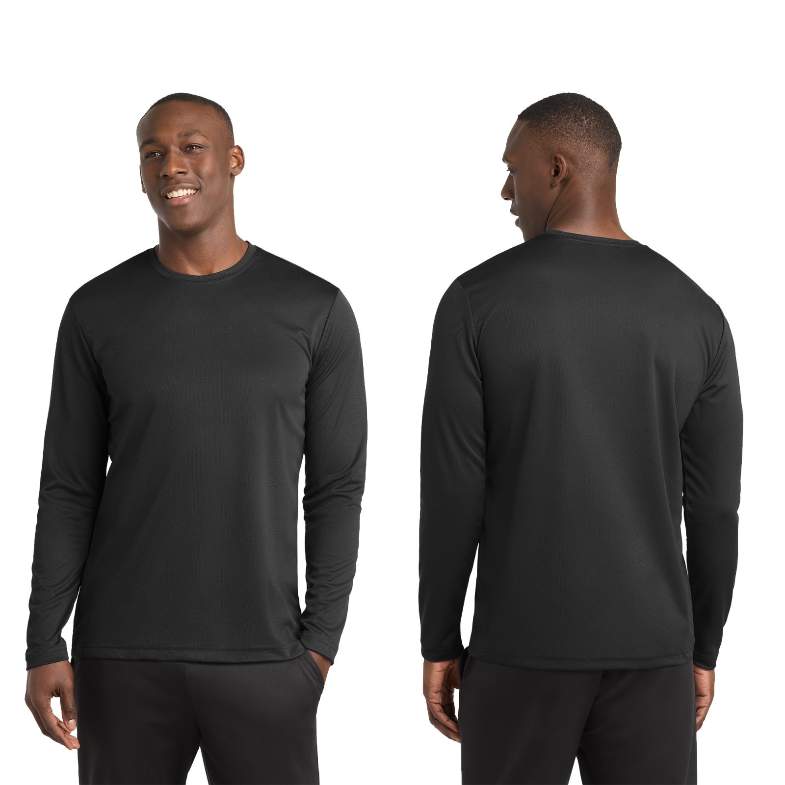 Men’s Sport-Tek PosiCharge RacerMesh Long Sleeve Tee Plain Blank Casual ST340LS