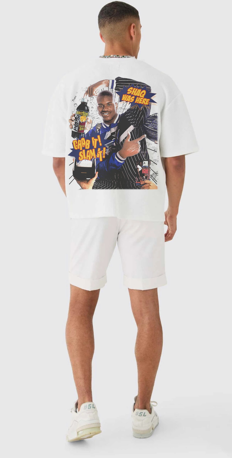 Shaq Big Slam Boxy Vintage Graphic Basketball Tee Streetwear Y2K