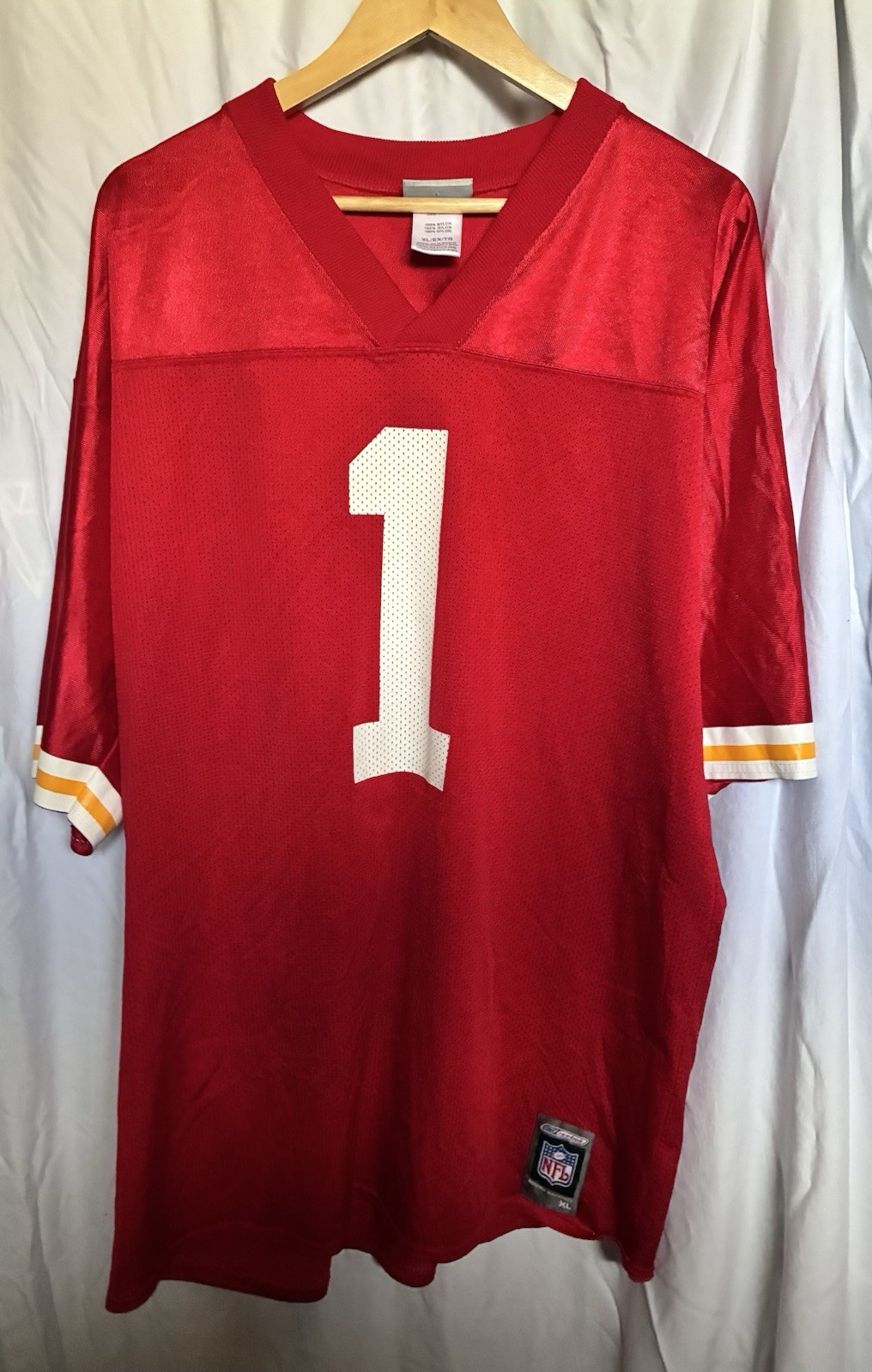 Reebok Zuniga #1 Jersey NFL Authentic Item Replica Men’s XL Red NWOT