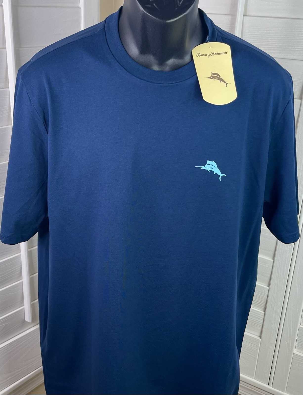 Tommy Bahama ‘Practice Your Swing’ Navy T-Shirt ST227017TX, Men’s M – NWT $49.50