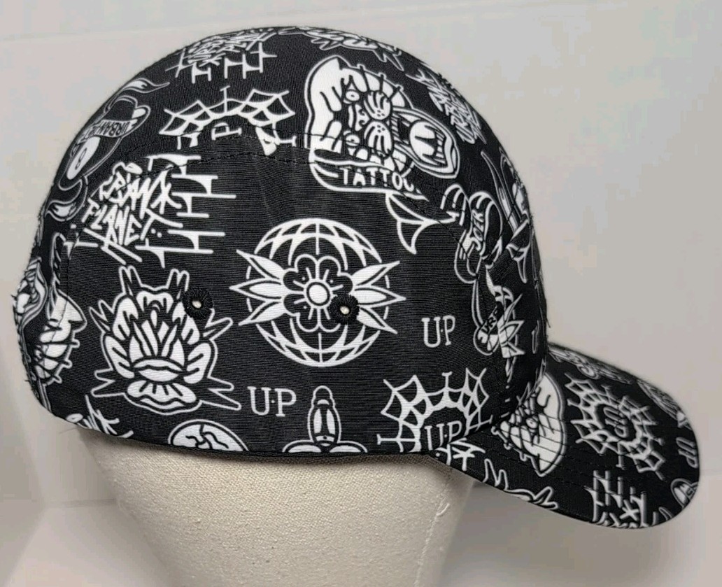Urban Planet Streetwear Hat Adjustable Black/White Tattoo Style