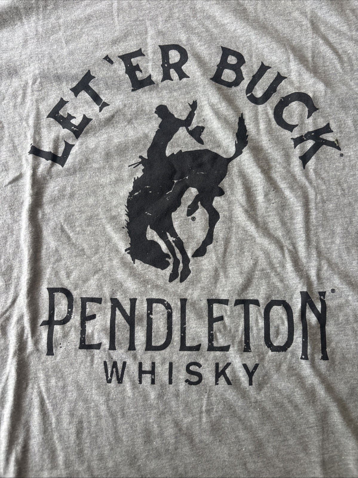 Pendleton Whisky Let’er Buck T Shirt Adult XL Rodeo Cowboy NEW