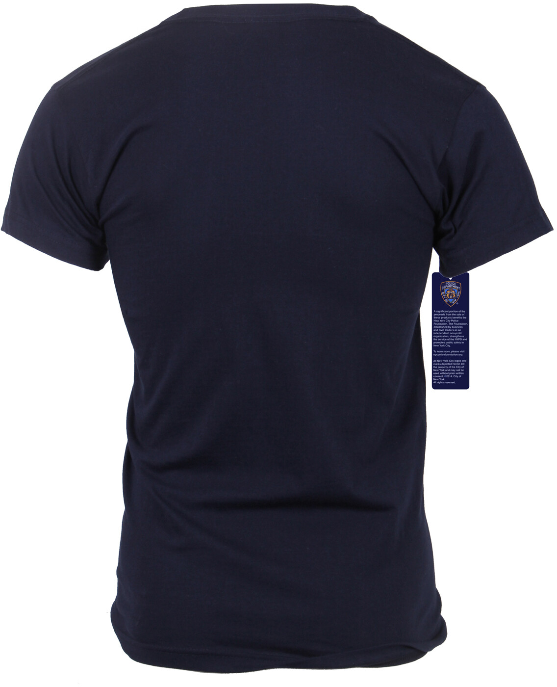 Navy Blue NYPD T-Shirt Official Embroidered Logo Patch NY Police Dept Tee NYC