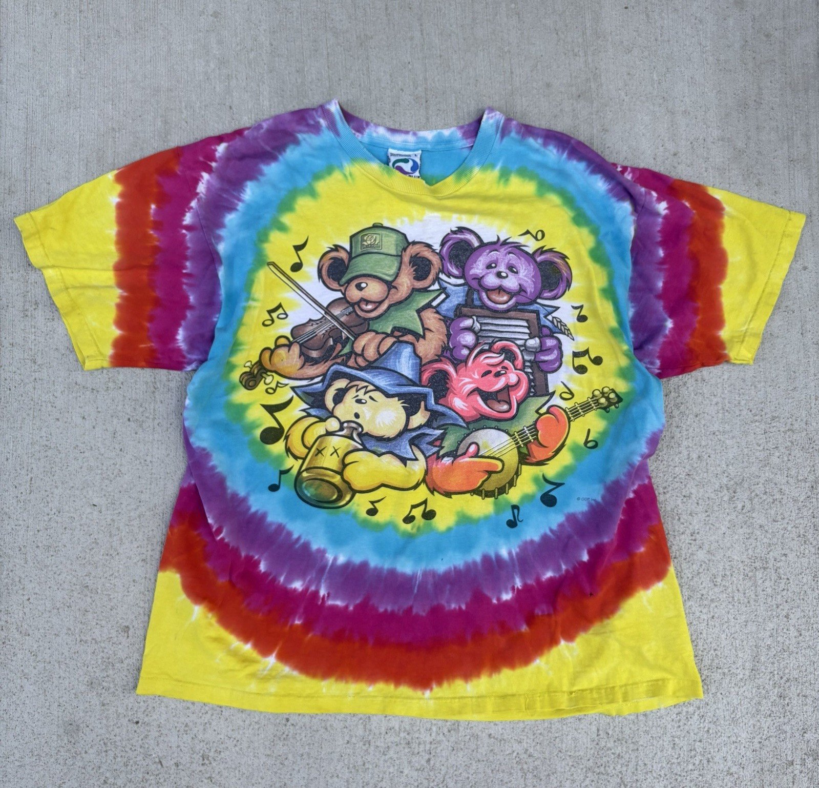 Liquid Blue Grateful Dead Big River Jamboree Tie-Dye T Shirt Size L