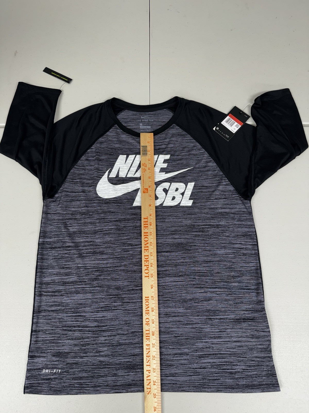 Nike Men’s Velocity Legend 3/4 Sleeve Baseball Top Gray $40 NWT Pick Size