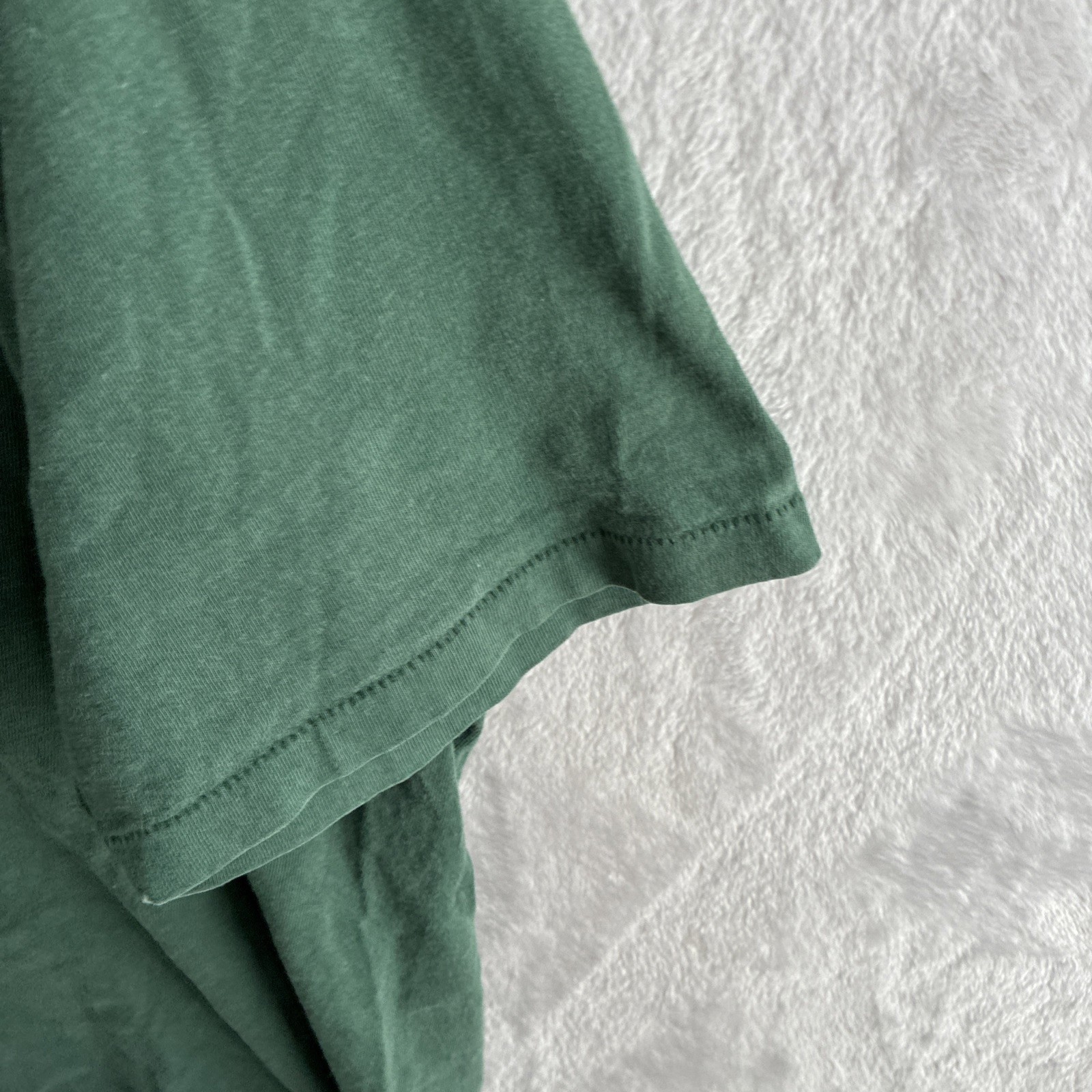 Oneita Mens T Shirt Green Delaware Graphic XL Cotton Vintage 90s Crew Neck