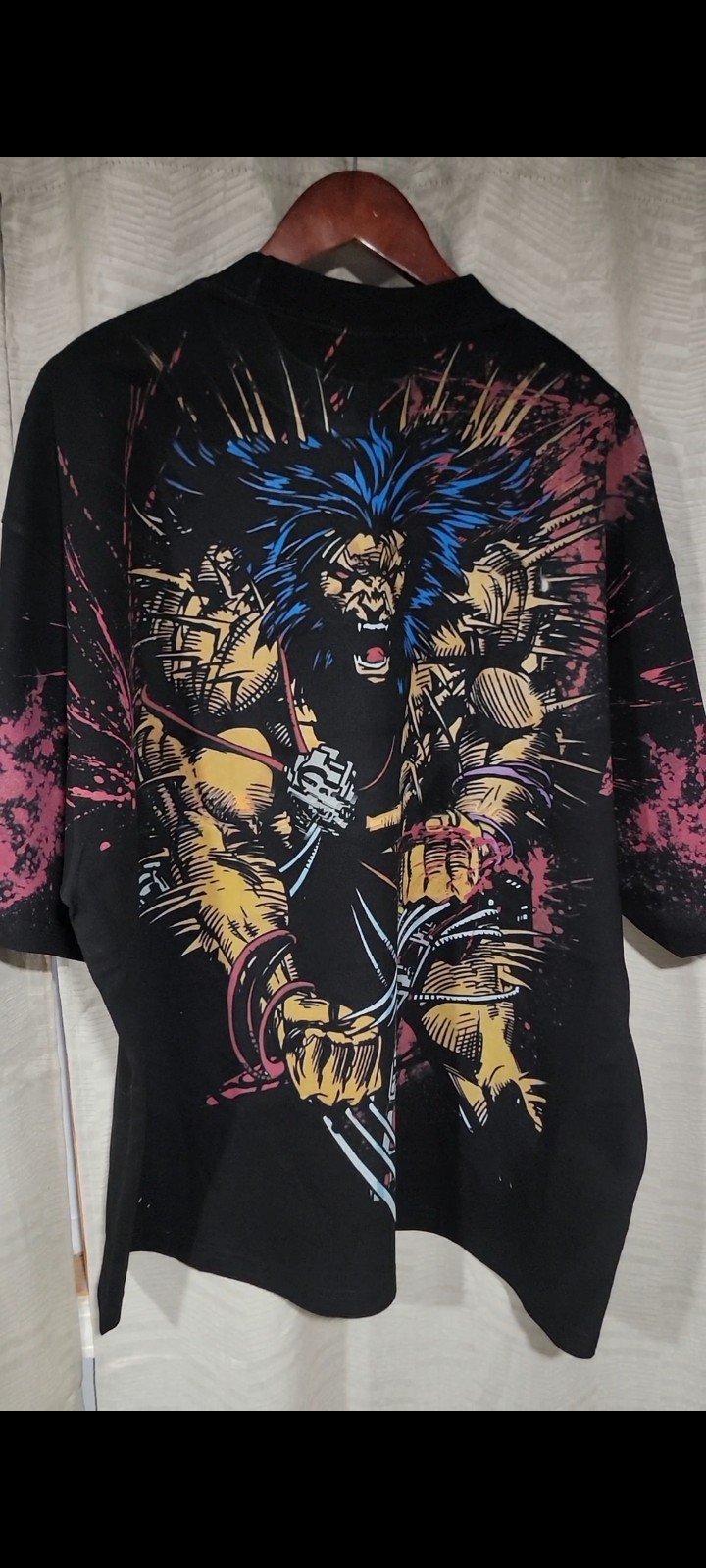 WOLVERINE WEAPON X ON A SHAKA HEAVYWEIGHT GARMET DYED T SHIRT “MODERN”