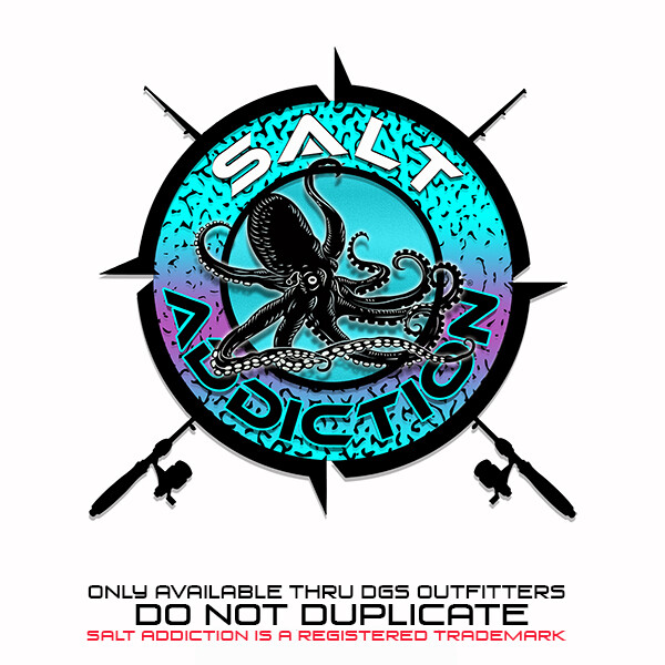 Salt Addiction t shirt long sleeve microfiber saltwater fishing uv 50+ Octopus