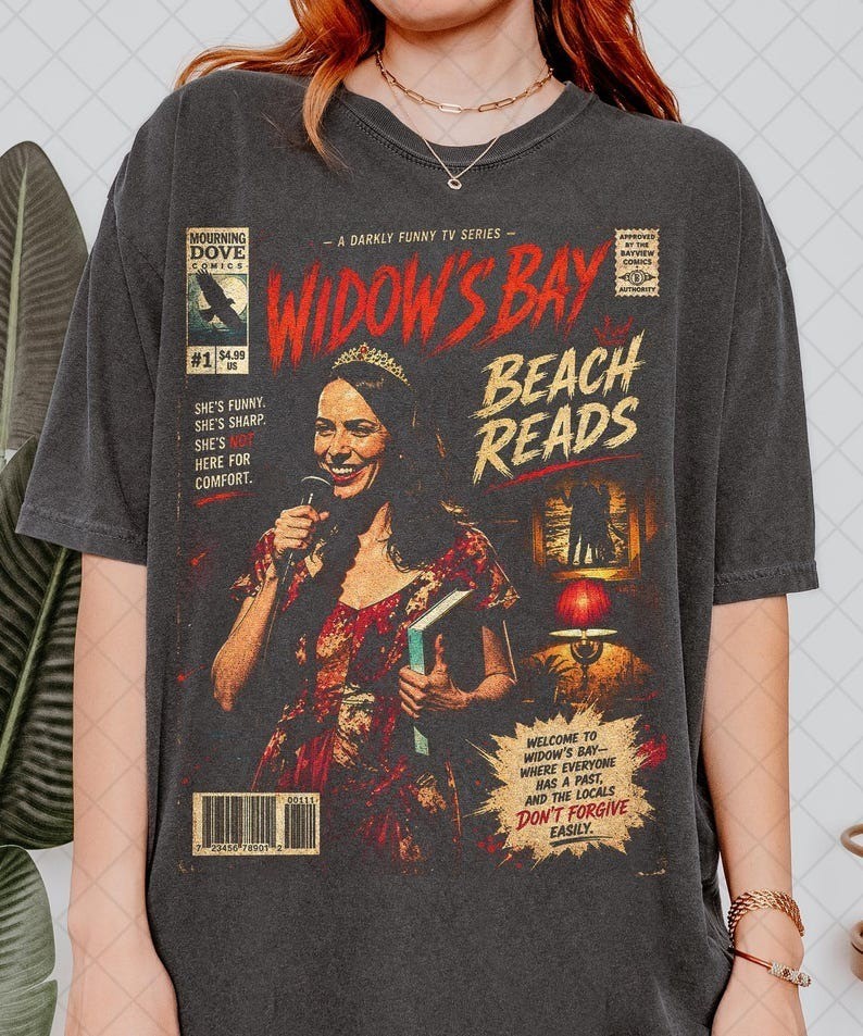 Widow’s Bay Beach Reads Shirt, Horror TV Series Tee, Comic Cover Graphic Tee