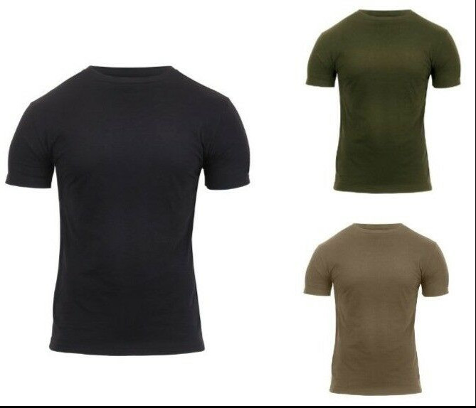 Athletic Fit Solid Color Military T-Shirt Rothco 1713 1740 1747 17470