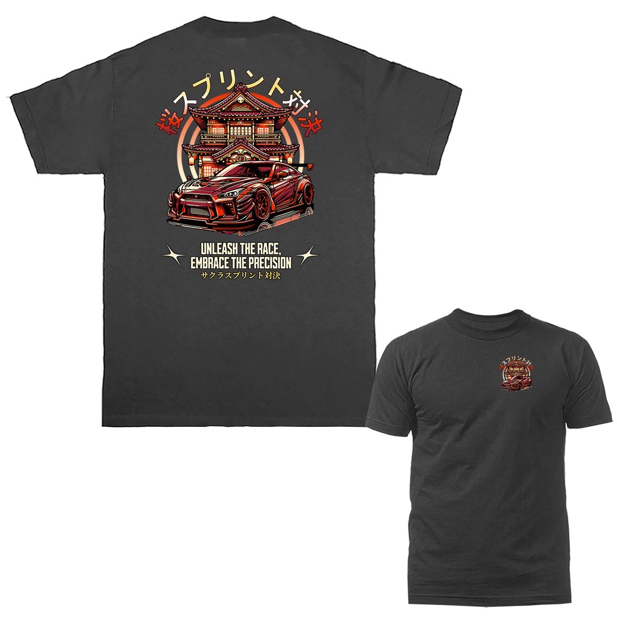 Unleash The Race Imported Tuned Custom JDM Sports Car T-shirt