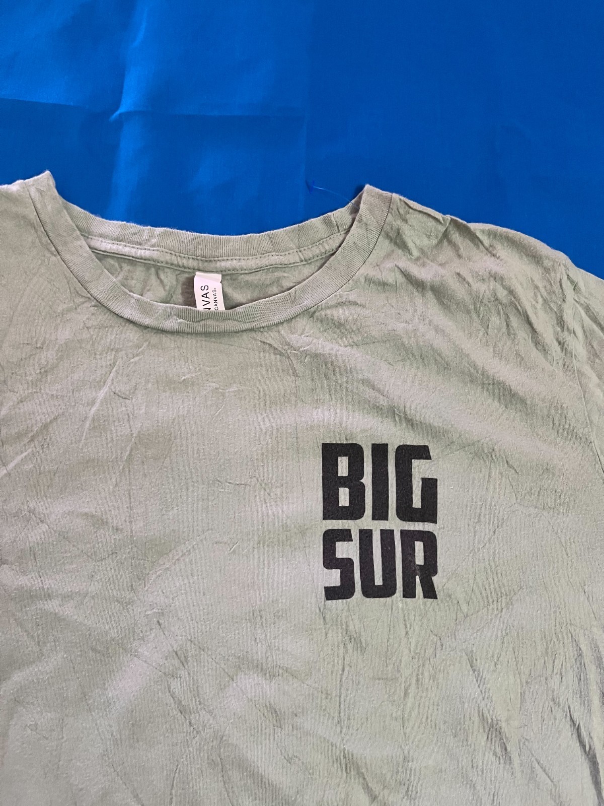 Big Sur California Graphic T-Shirt Sage Green Short Sleeve Men’s L