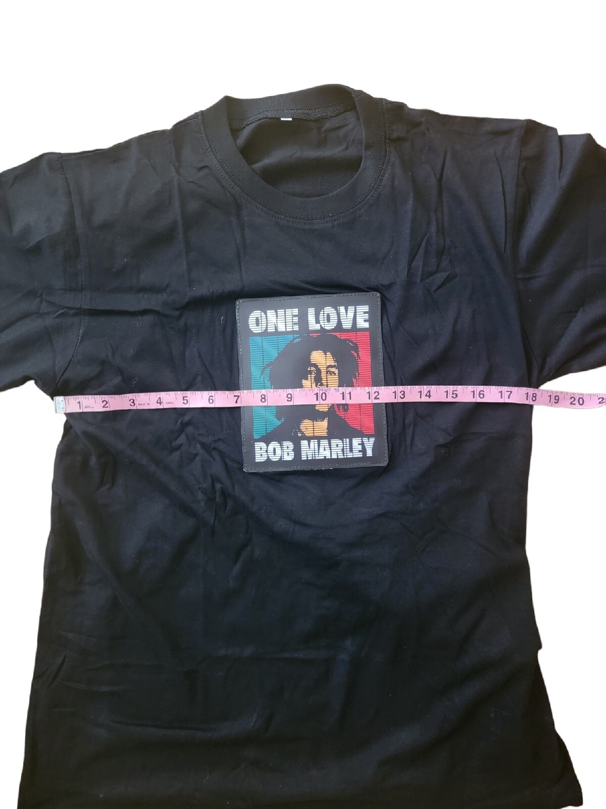 Bob Marley LED T-Shirt Black Sound Activated LIGHT Up Rave Party Concert