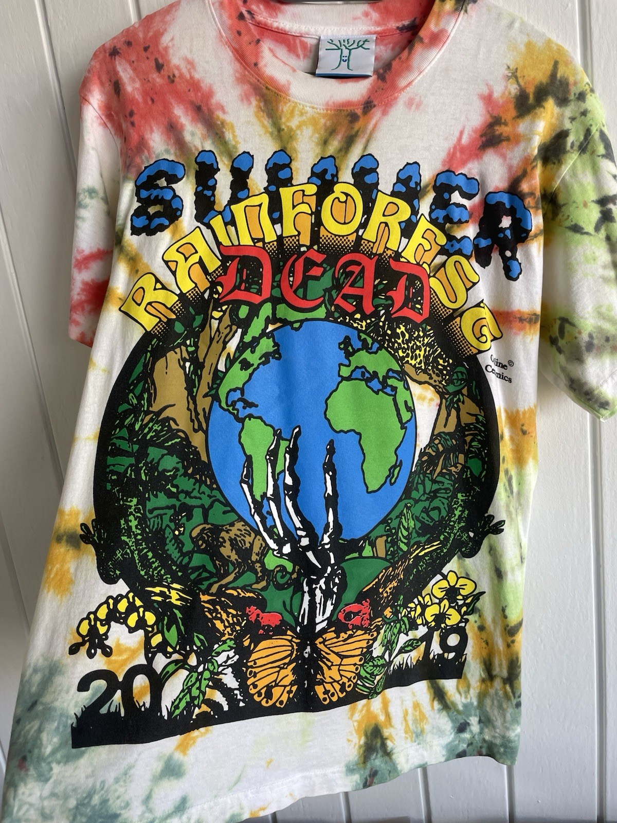 Online Ceramics Rare 2019 Summer Tour/Climate Change Tie Dye T Shirt New Small