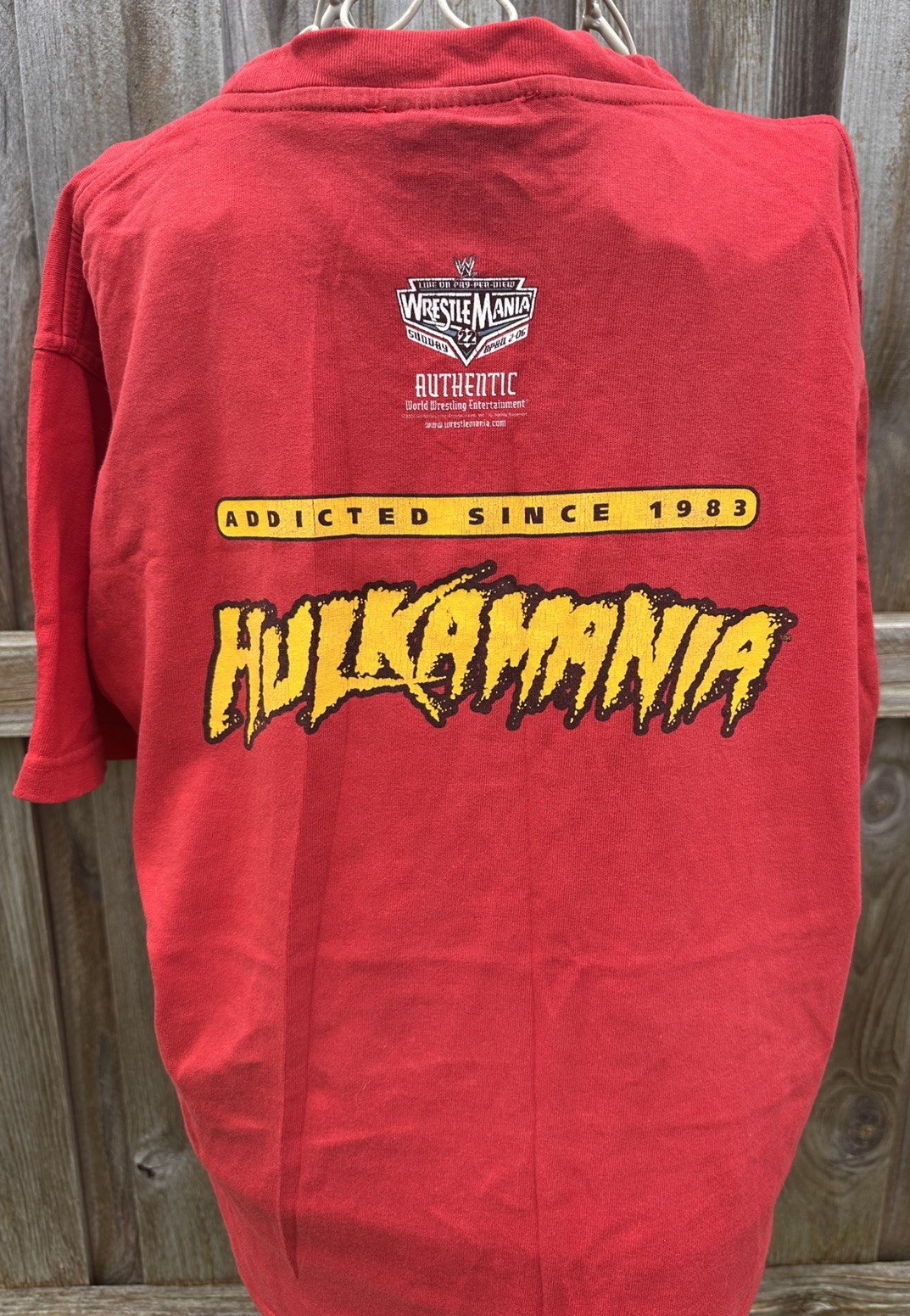 Vintage hulkamania Hulk Hogan T-Shirt Mens size MEDIUM 2005